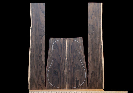 Ziricote Acoustic Guitar Back and Sides, Dreadnought (#WT375)