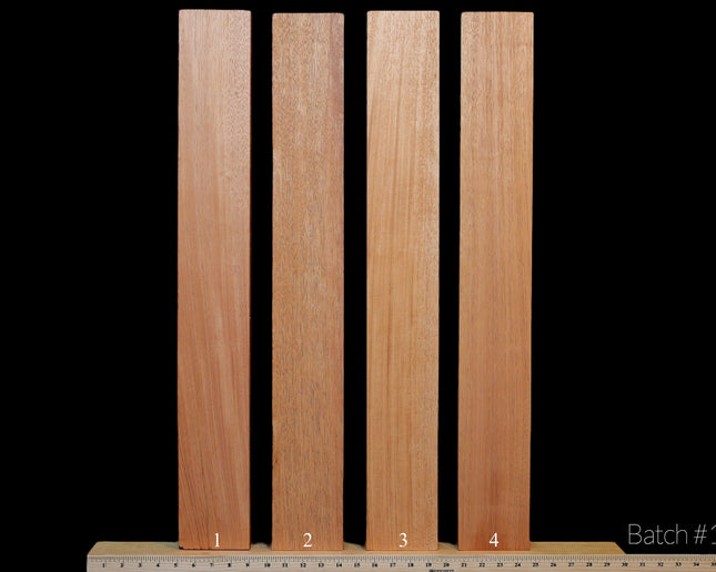 Honduran Mahogany Guitar Neck Blank, 1" x 4" x 30" [Batch #1]