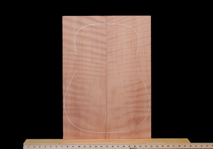 Curly Redwood Acoustic Guitar Top, Dreadnought (#WT510)