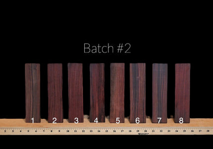 Bois de Rose Acoustic Guitar Bridge Blanks | Batch #2