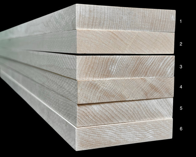 Maple Guitar Neck Blanks, AAA, 13/16" x 3-7/8" x 27", Batch #1