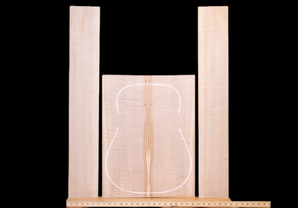 Flamed Big Leaf Maple Back and Sides, Dreadnought (#WT229)