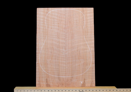 Curly Redwood Acoustic Guitar Top, Dreadnought (#WT512)