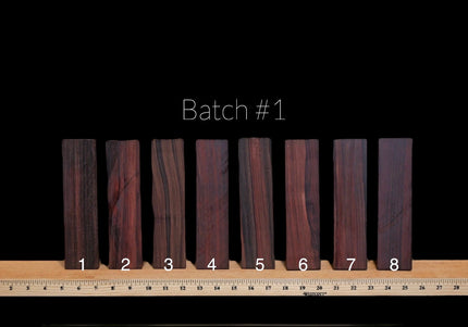 Bois de Rose Acoustic Guitar Bridge Blanks | Batch #1