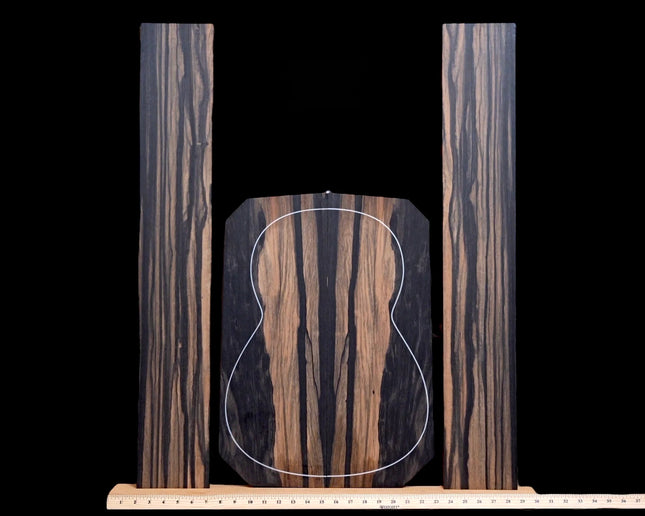 Ebony Back and Sides for Classical / Small Guitar (#WT58)
