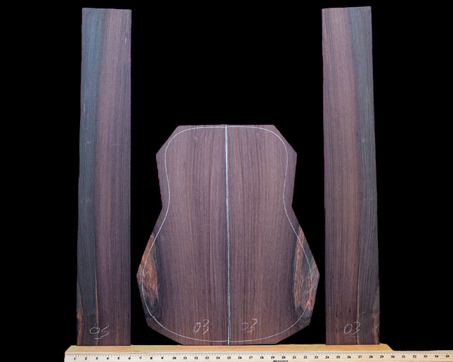 Brazilian Rosewood Acoustic Guitar Back and Sides for Dreadnought (WTB-703)