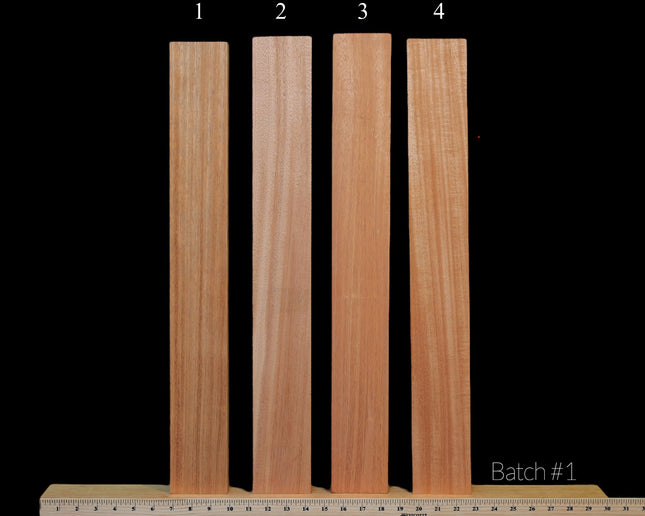 Honduran Mahogany Guitar Neck Blank, 1.5" x 3" x 24" [Batch #1]