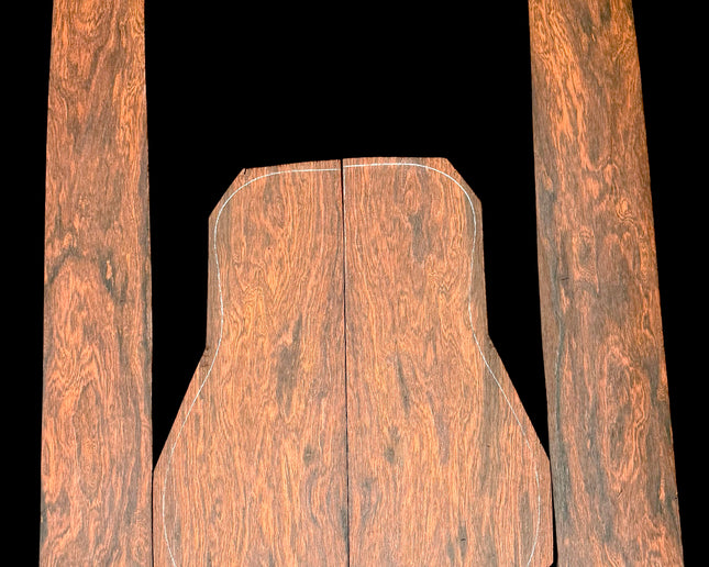 Brazilian Rosewood Acoustic Guitar Back and Sides for Dreadnought (#WTB-20A)
