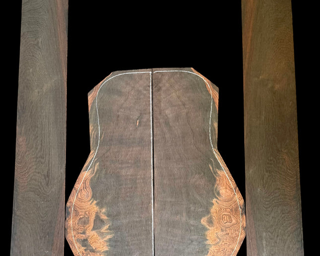 Brazilian Rosewood Acoustic Guitar Back and Sides for Dreadnought (#WTB-809)
