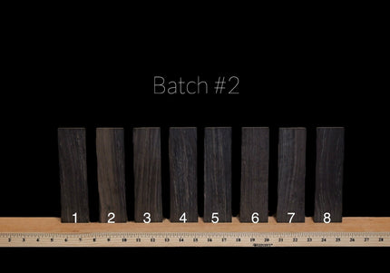 Premium Ebony Acoustic Guitar Bridge Blanks | Batch #2