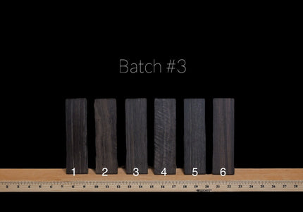 Premium Ebony Acoustic Guitar Bridge Blanks | Batch #3