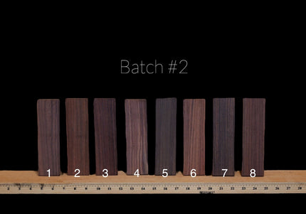 Indian Rosewood Acoustic Guitar Bridge Blanks | Batch #2