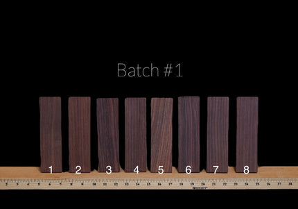 Indian Rosewood Acoustic Guitar Bridge Blanks | Batch #1