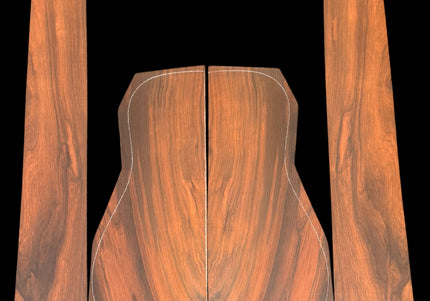 Brazilian Rosewood Acoustic Guitar Back and Sides for Dreadnought (#WTB-7104)