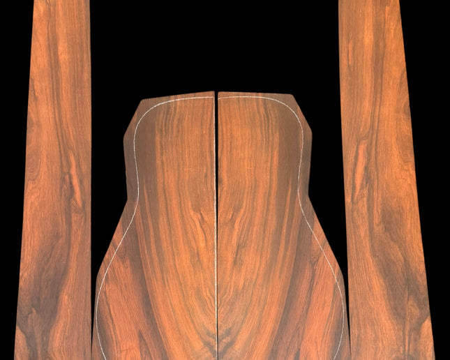 Brazilian Rosewood Acoustic Guitar Back and Sides for Dreadnought (#WTB-7104)