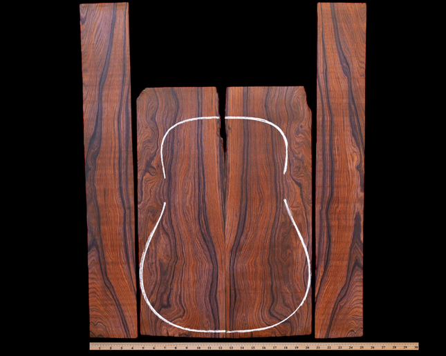 Cocobolo Acoustic Guitar Back & Sides, Dreadnought / OM / Classical (#WT322)