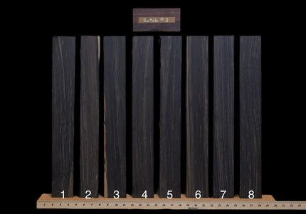 Premium Ebony Guitar Fretboard [Batch #3]