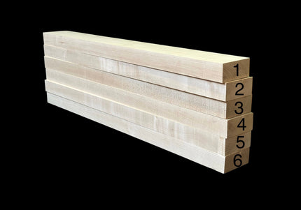 Maple Guitar Neck Blank for Acoustic Guitar / Banjo / Bass, 1.85" x 4" x 36" [Batch #1]