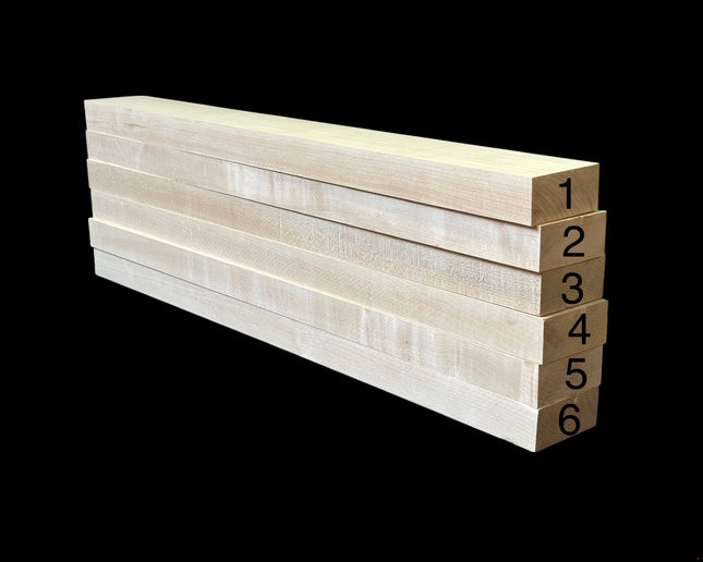 Maple Guitar Neck Blank for Acoustic Guitar / Banjo / Bass, 1.85" x 4" x 36" [Batch #1]